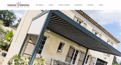 Desktop Screenshot of maisons-blanches.fr